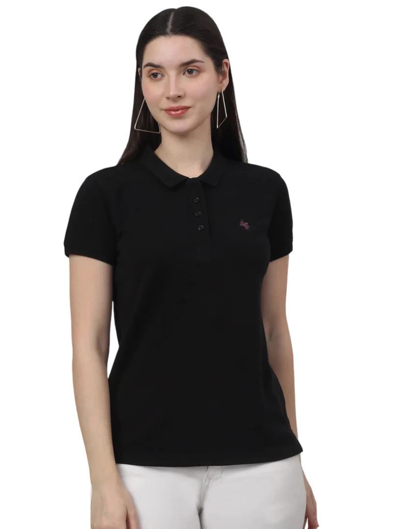 Black Polo T-Shirt